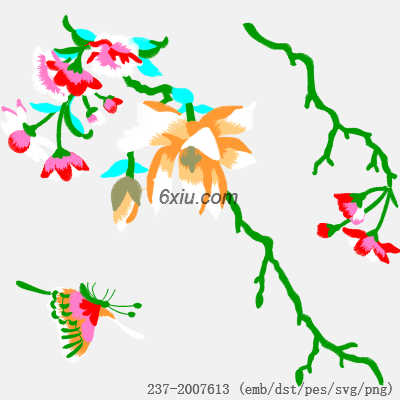 svg矢量绣花图下载