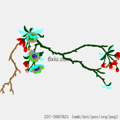svg矢量绣花图下载