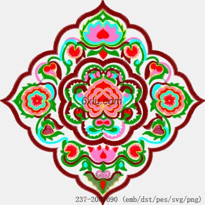 svg矢量绣花图下载
