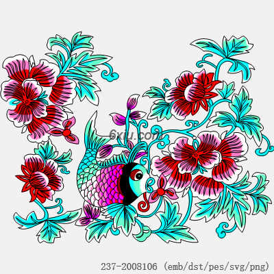 svg矢量绣花图下载