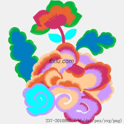 svg矢量绣花图下载