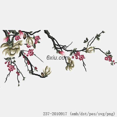 svg矢量绣花图下载