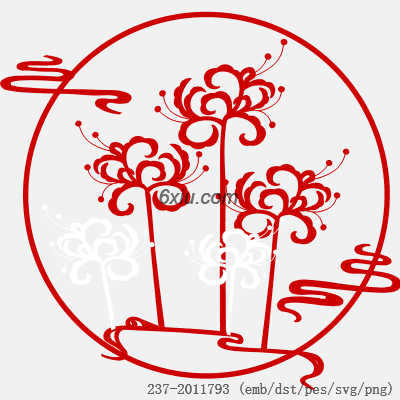 svg矢量绣花图下载
