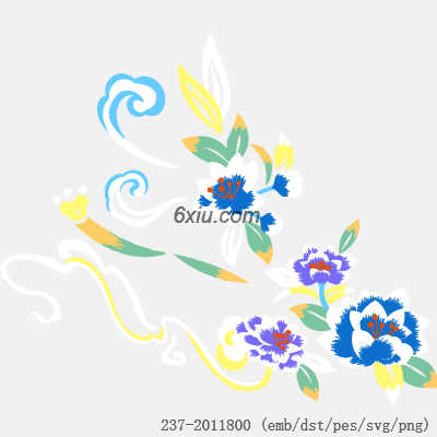 svg矢量绣花图下载