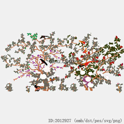 svg矢量绣花图下载