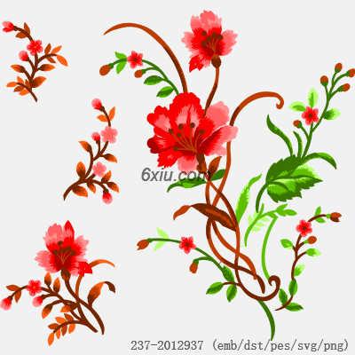 svg矢量绣花图下载