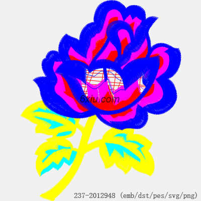 svg矢量绣花图下载