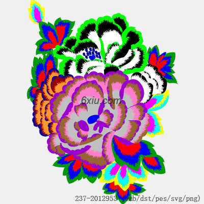 svg矢量绣花图下载