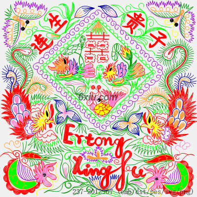 svg矢量绣花图下载