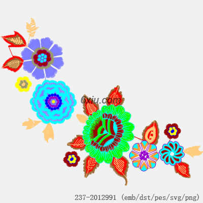 svg矢量绣花图下载