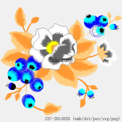 svg矢量绣花图下载