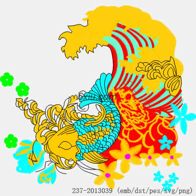 svg矢量绣花图下载