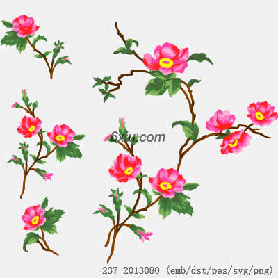 svg矢量绣花图下载