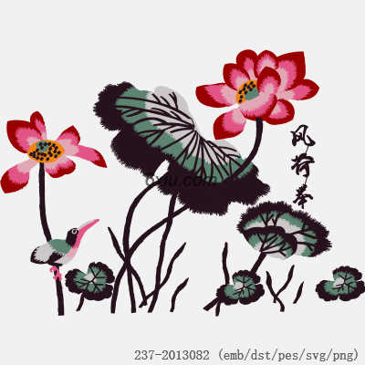 svg矢量绣花图下载