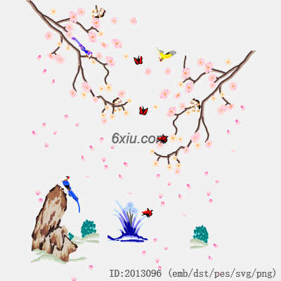 svg矢量绣花图下载