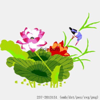 svg矢量绣花图下载