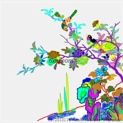 svg矢量绣花图下载