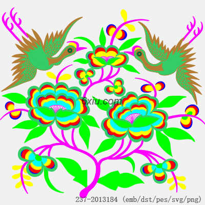svg矢量绣花图下载