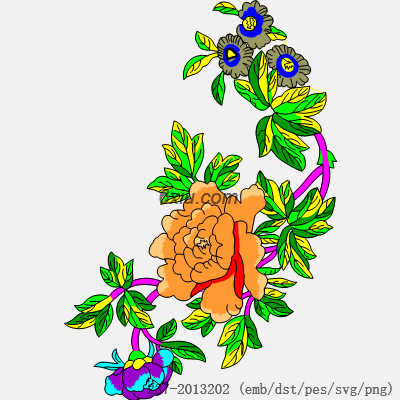svg矢量绣花图下载
