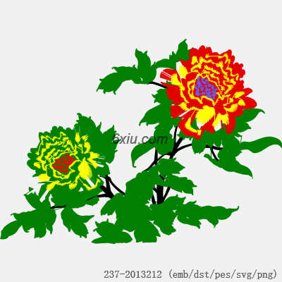 svg矢量绣花图下载