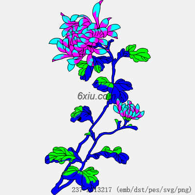 svg矢量绣花图下载