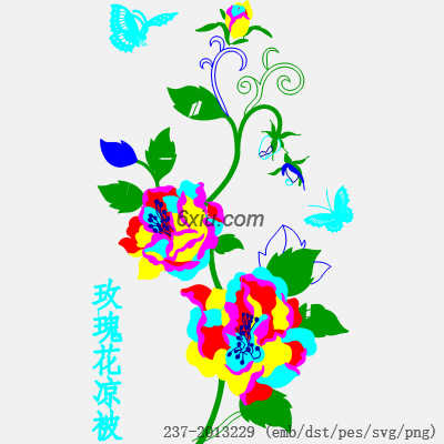 svg矢量绣花图下载
