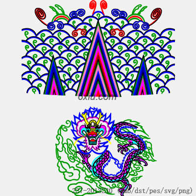 svg矢量绣花图下载