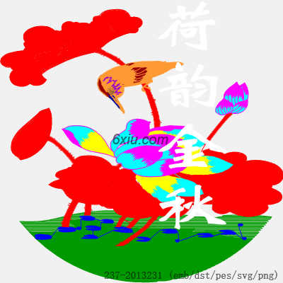 svg矢量绣花图下载