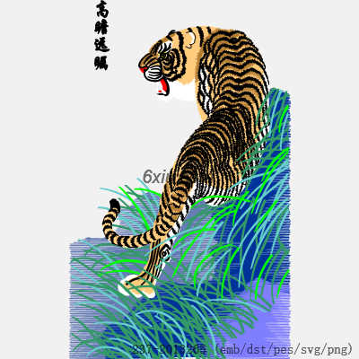 svg矢量绣花图下载