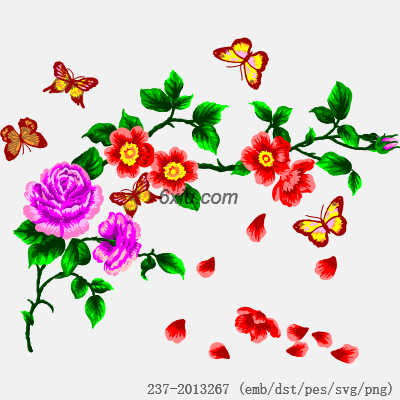 svg矢量绣花图下载