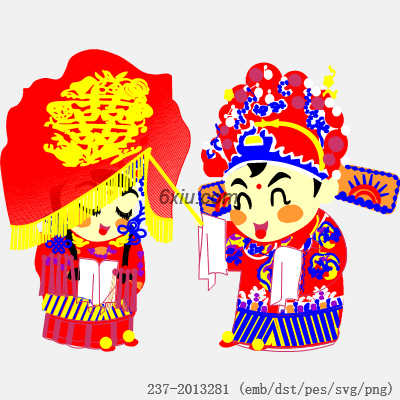 svg矢量绣花图下载
