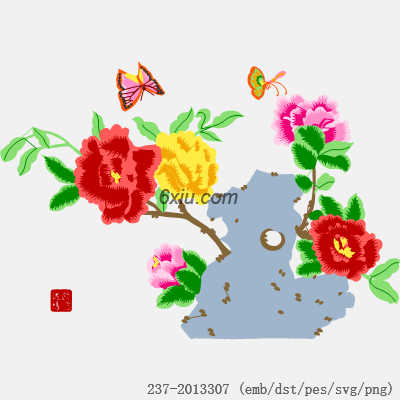 svg矢量绣花图下载