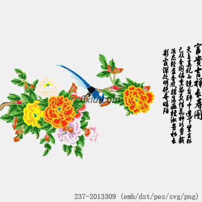 svg矢量绣花图下载