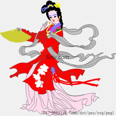 svg矢量绣花图下载