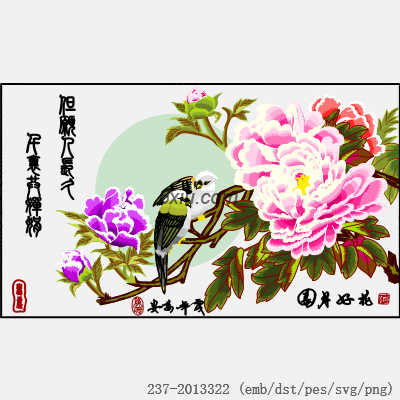 svg矢量绣花图下载