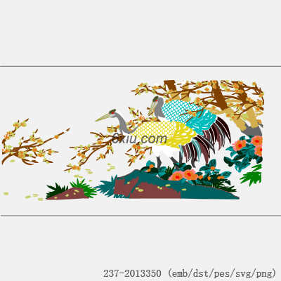 svg矢量绣花图下载