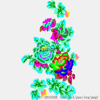 svg矢量绣花图下载