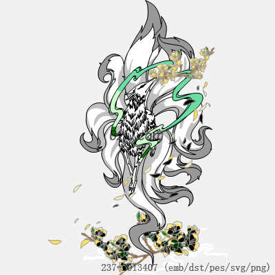 svg矢量绣花图下载