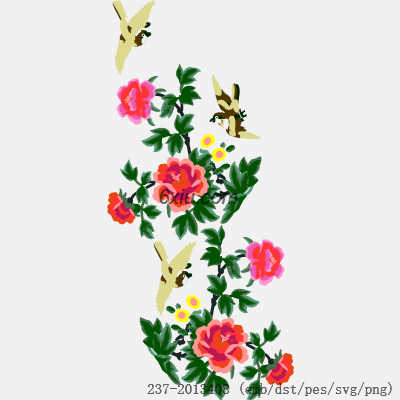 svg矢量绣花图下载