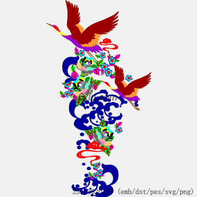 svg矢量绣花图下载