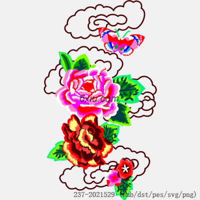 svg矢量绣花图下载