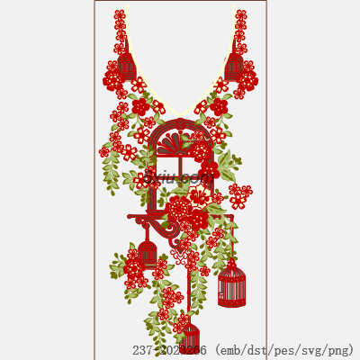 svg矢量绣花图下载