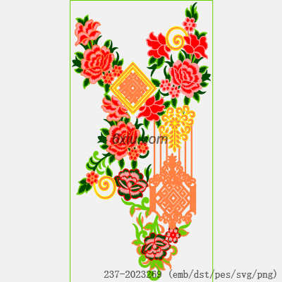 svg矢量绣花图下载