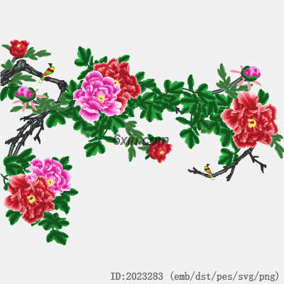 svg矢量绣花图下载