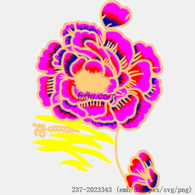 svg矢量绣花图下载
