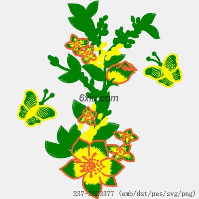 svg矢量绣花图下载