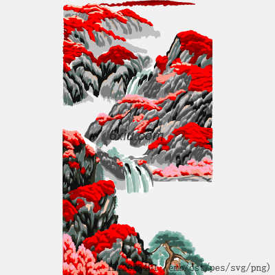 svg矢量绣花图下载