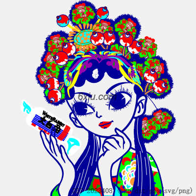 svg矢量绣花图下载