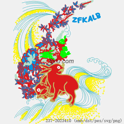 svg矢量绣花图下载
