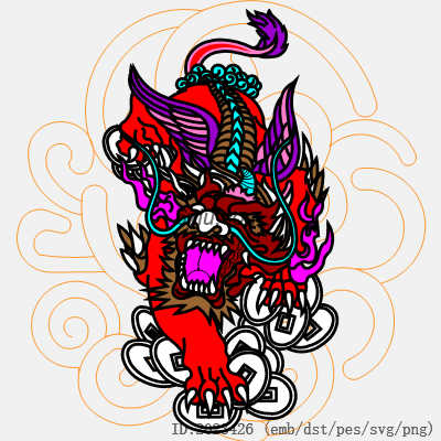svg矢量绣花图下载